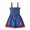Sky Blue, variant on LOVZFMLL Girl's Pattern Long Sleeves Velvet Court Style Dress