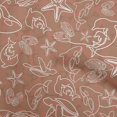 thumbnail image 1 of oneOone Polyester Spandex Brown2 Fabric Sea Sewing Craft Projects Fabric Prints By Yard 56 Inch Wide, 1 of 4