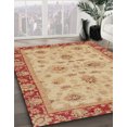 thumbnail image 2 of Ahgly Company Indoor Square Abstract Orange Oriental Area Rugs, 4' Square, 2 of 6