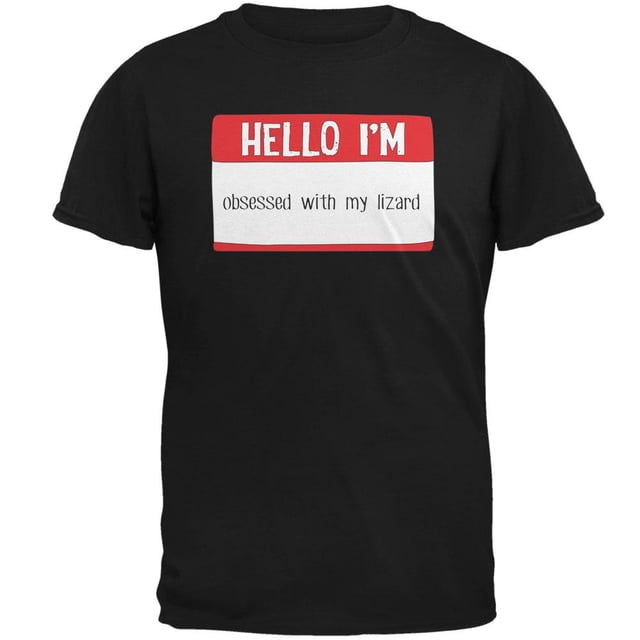 Halloween Bonjour Je Suis Obsédé par Mon Lizard T-Shirt pour Homme