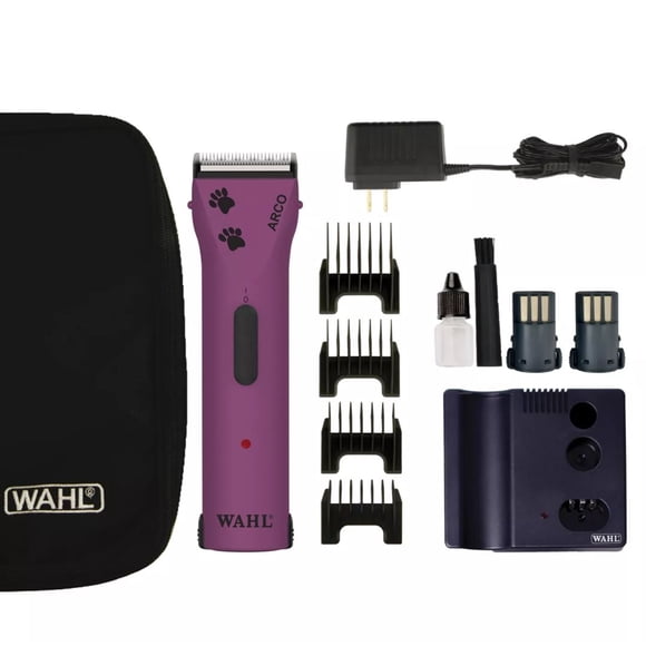 Wahl Arco Kit de toilettage pour animaux de compagnie, sans fil avec autonomie de 80 minutes, lame réglable 5 en 1, design léger et confortable – Modèle – 59156