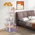 thumbnail image 4 of Gymax Cat Tree Cats Multi-level Cat Tower w/ Sisal Covered Scratching Posts Hammock, 4 of 10