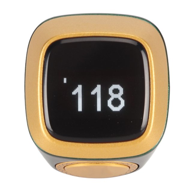 Bague de Doigt BT, Bague de Doigt Électronique de 18 mm avec Compteur 0,49 Pouces, Affichage Numérique, Comptage Intelligent, avec Rappel par Vibration