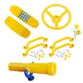 thumbnail image 3 of Bunblic Kids Children Play Toy Steering Wheel Swings Set Accessory Playground Wheel Outdoor Swing Set for Interactive Learning Ages 3+ yellow, 3 of 8