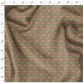 thumbnail image 4 of Soimoi Brown Heavy Satin Fabric Rabbit Animal Decor Fabric Printed Yard 54 Inch Wide, 4 of 6