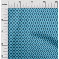 thumbnail image 3 of oneOone Georgette Viscose Sky Blue Fabric Block Craft Projects Decor Fabric Printed By The Yard 42 Inch Wide-XO, 3 of 6