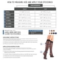 thumbnail image 2 of Truform Sheer Knee High Stockings: 15 - 20 mmHg, White, Large, 2 of 7