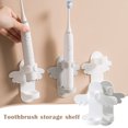 thumbnail image 2 of CAROOTU Electric Toothbrush Wall Holder Hanging Punch Free Wall-Mounted Cartoon Rack, 2 of 6