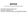 thumbnail image 2 of Transit Auto Rear Coated Drilled Slotted Disc Brake Rotors and Ceramic Pads Kit for Car Chevrolet Camaro Cadillac ATS KDT-101267, 2 of 11