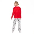 thumbnail image 3 of Justice Girls' Velour Fleece Pajamas 2-Piece Set, 3 of 6