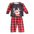 thumbnail image 2 of Pyjamas de Famille Assortis avec T-Shirt Imprimé Cerf et Pantalon de Salon Bas, 2 of 6