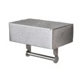 thumbnail image 4 of Stainless Steel Wall Mounted Bathroom Organizer with Flushable Wipe Dispenser and Storage Shelf, 4 of 9