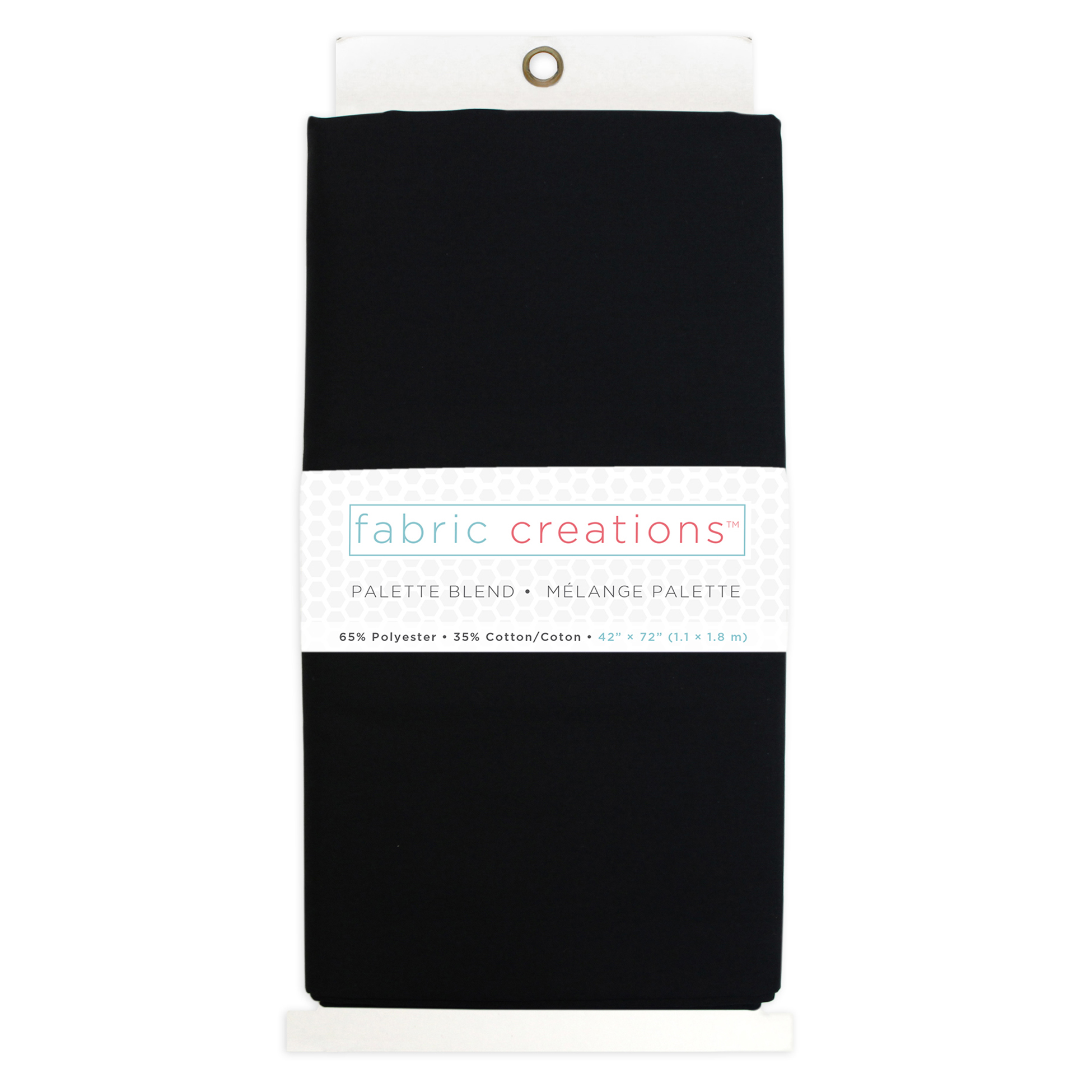 FABRIC CREATIONS 65/35 Polycotton Pre-Cut Fabric, noir, 1.83 × 1.07 m (2 × 1.17 yd)