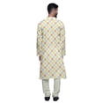 thumbnail image 3 of Atasi Designer Kurta Pajama For Men Printed Angrakha Style Casual Summer Clothing, 3 of 5