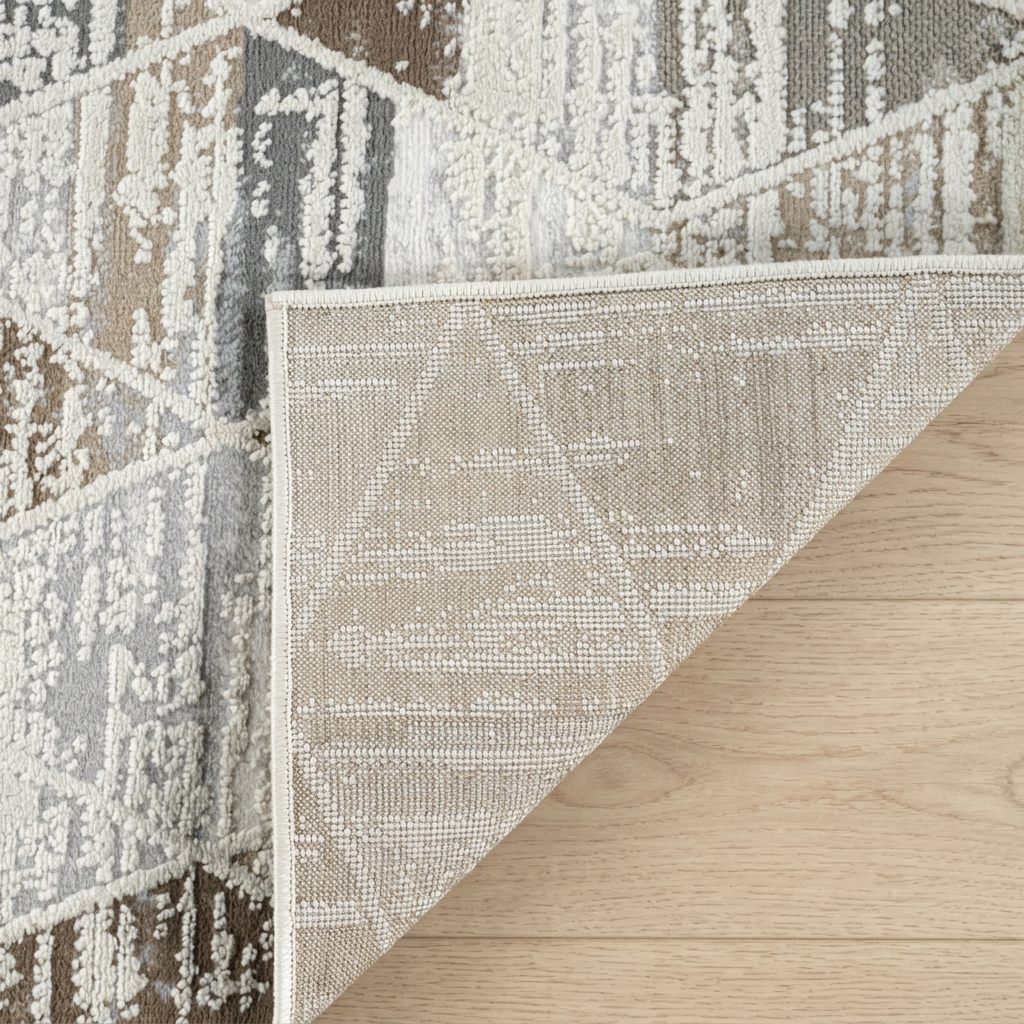 Rug Branch Nomad Abstract Indoor Area Rug, Beige Brown, Modern - Living Room, Bedroom, Dining and Kitchen