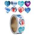 thumbnail image 1 of yuksok 500Pcs Heart Shaped Stickers Cute Valentines Day Stickers for Gift Packaging A, 1 of 9