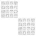 thumbnail image 4 of maskred 16pcs Unleash Creativity Wide Range Of Reusable Stencils Endless Possibilities 16pcs 2Set, 4 of 6