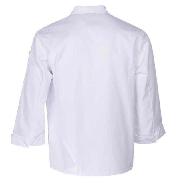 Unisex Chef Jackets Coat Long Sleeves Shirt Kitchen Uniforms White L