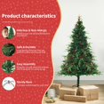 thumbnail image 4 of CNKOO Christmas Tree Tinsel Halloween Tree Decor with Lights Christmas Tree Battery Operated Pop Up Artificial Tree Indoor Outdoor Decorations, 4 of 7
