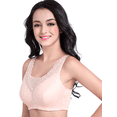 thumbnail image 4 of BIMEI Mastectomy Bra with Pockets for Breast Prosthesis Women Everyday Lace Bra 8708,Pink,36A, 4 of 8