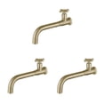 thumbnail image 1 of relayinert Universal Fit Basin Long Lasting Easy Installation Compact Metal Single Cold Wall Mounted Sink 03 Gold 3Set, 1 of 6