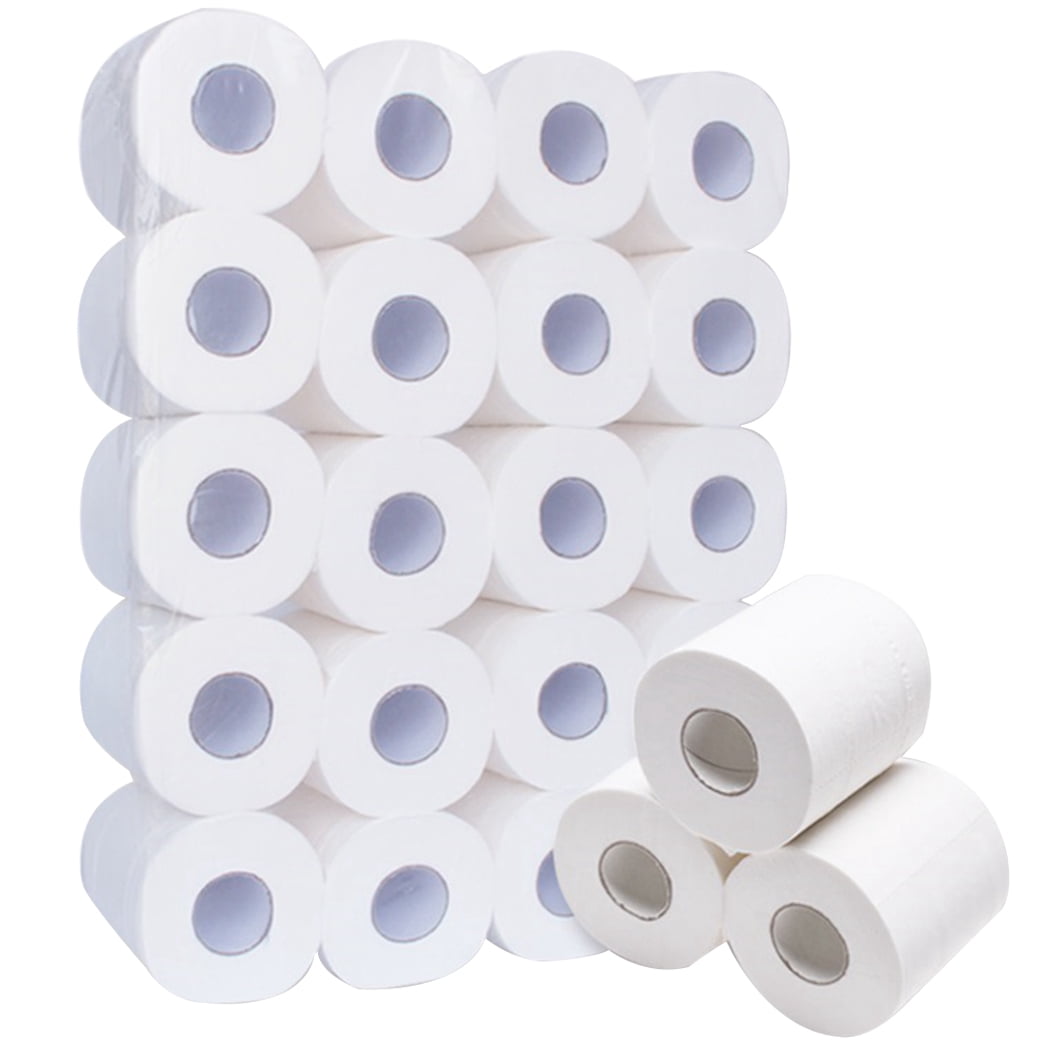 20 Rolls Toilet Paper Soft 4-Layer Multipurpose Tissue Paper Hand Paper Towel