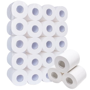 20 Rolls Toilet Paper Soft 4-Layer Multipurpose Tissue Paper Hand Paper Towel