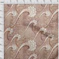 thumbnail image 4 of oneOone Cotton Cambric Brown Fabric Japanese Sewing Craft Projects Fabric Prints By Yard 42 Inch Wide, 4 of 4
