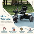 thumbnail image 4 of Qaba Tricycle pour 2 à 5 Ans, Vélo pour Tout-Petit avec Siège Ajustable, Noir, 4 of 10