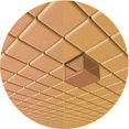thumbnail image 1 of Ahgly Company Tapis d'Intérieur Rond Lavable en Machine Orange Transitionnel, 3 Pieds Rond, 1 of 7