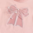 thumbnail image 3 of Sunnyoo T-Shirt pour Petite Fille à Imprimé Nœud, Manches Courtes, Col Ras du Cou, T-Shirt Décontracté à Motif, 3 of 6