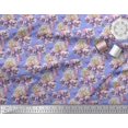 thumbnail image 2 of Soimoi Rayon Fabric Insect,Pansy & Yellow Flower Floral Print Sewing Fabric Yard 42 Inch Wide, 2 of 3