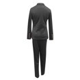 thumbnail image 4 of Women‘s 2 Piece Office Work Suit Set Two Button Professional Blazer and Pants, 4 of 5