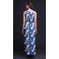 thumbnail image 3 of Bimba Robe Longue de Soirée Imprimée pour Femmes, Col Rond, Fentes Latérales, Grande Taille, 3 of 6