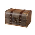 thumbnail image 1 of Jewelry Organizer Box Vintage High Capacity Antique Wooden Mini Treasure Chest Storage Box for Home, 1 of 8