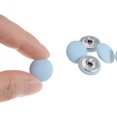 thumbnail image 4 of Unique Bargains 10pcs 24L Fabric Cloth Covered Button 15mm Round Metal Shank Sewing Buttons for Suits Dress Blouses, Blue, 4 of 5