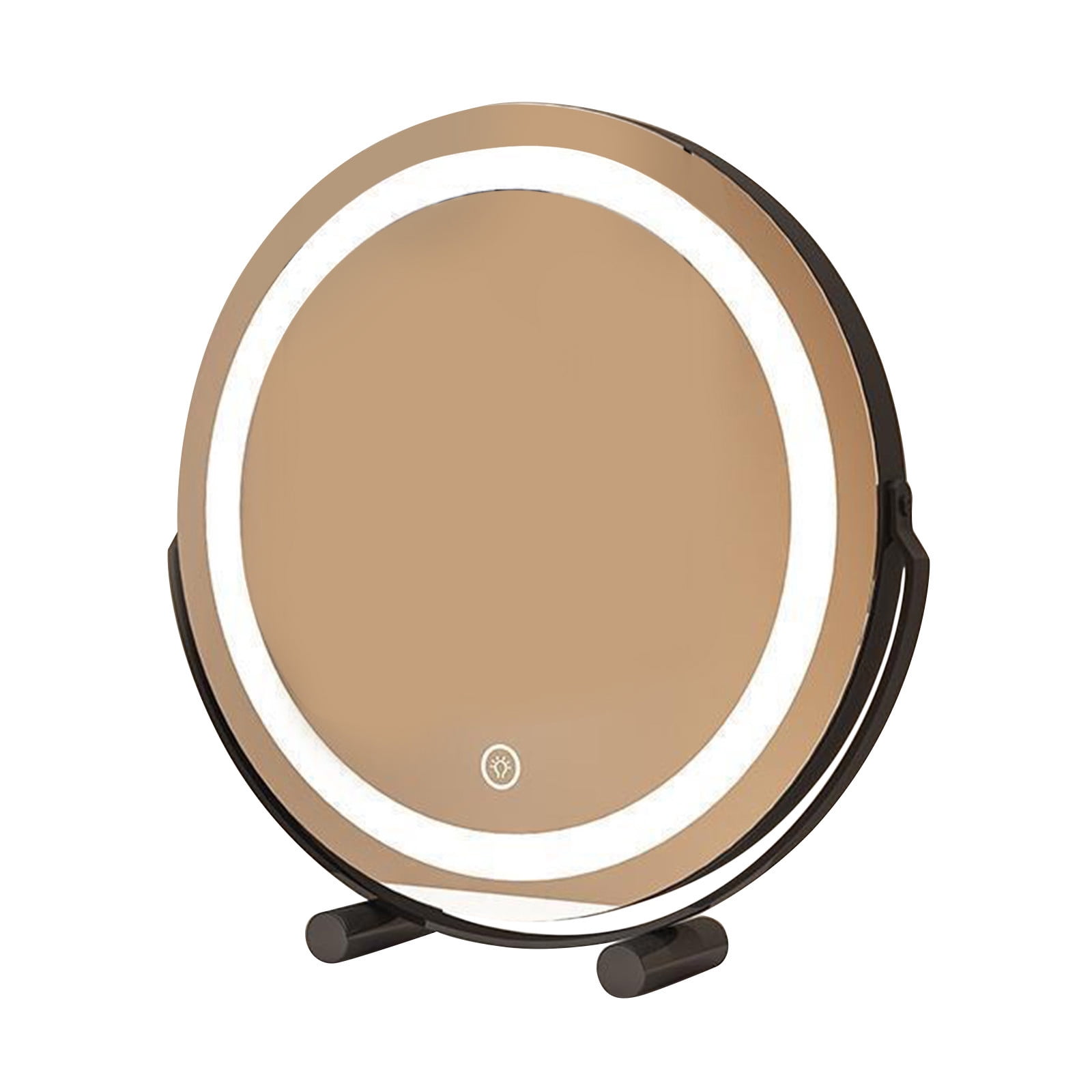 LPSSTORE Vanity with Lights LED Makeup Lighting Modes with Magnification 360°Rotation Round Lighted Makeup for Bedroom Tabletop