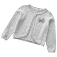 thumbnail image 1 of Birdeem Veste/veste Décontractée à Capuche pour Filles Mode Couleur Unie Nœud Bouton Perforé Col Rond Manches Longues, 1 of 3