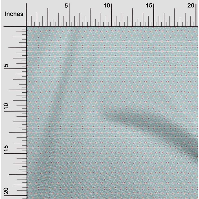 oneOone Viscose Jersey Fabric Triangle Geometric Print Fabric By Yard 60 Inch Wide