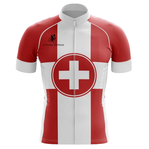Switzerland Flag Men's Cycling Jersey - XS