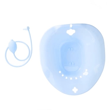 Bain de Toilette, Bain Assis Accroupi pour Personnes Âgées pour Soins Post-Partum Bleu, Beige, Violet