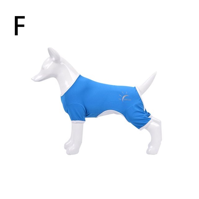 RYGRZJ Summer Dog Clothes Breathable Anti-UV Elastic Sun Protection Clothing