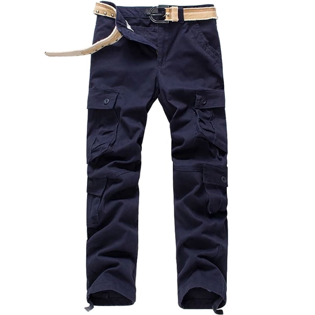cllios Clearance Under $5 Mens Cargo Pants Plus Size Multi Pockets Pants Work Military Trousers Running Jogger Cargo Pants
