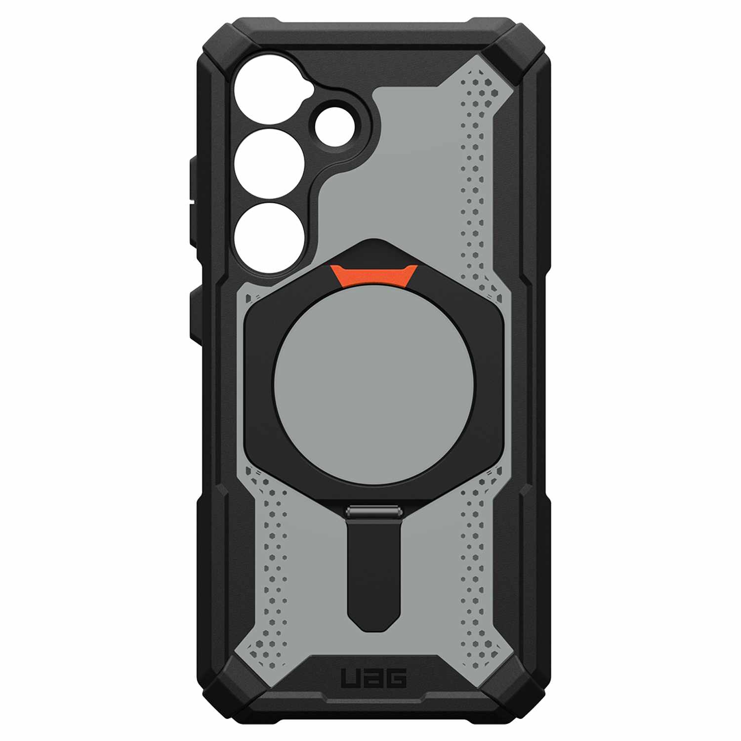 UAG Étui Robuste avec Support Plasma XTE Noir/Orange pour Samsung Galaxy S25