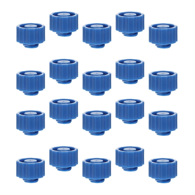 LEEYNEER 50pcs Syringe Medical Tip Caps Plastic Luer Lock Caps Dispensing Needle End Caps