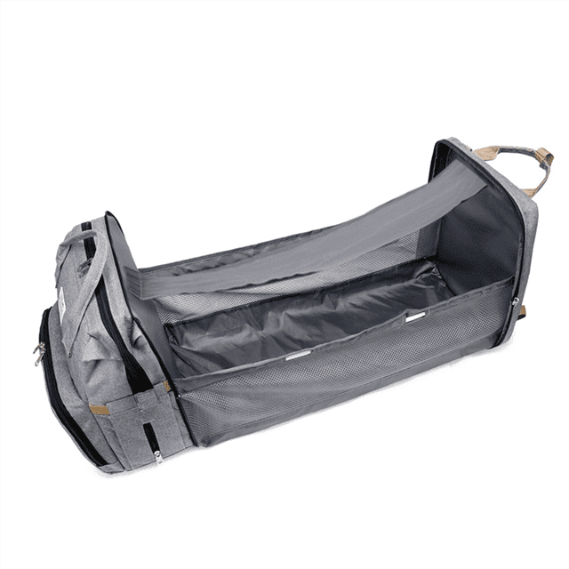 Multifunctional Mummy Backpack with Foldable Crib, Pregnant Woman Diaper Bag, Storage Nursing Bag,