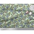 thumbnail image 2 of Soimoi Polyester Crepe Fabric Leaves & Floral Block Printed Fabric 1 Yard 52 Inch Wide, 2 of 3