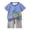 Blue, variant on Ulanda Toddler Summer Graphic Clothes 2 Pieces Baby Boys Girls Cute Short Sleeve Tops Shorts Outfits Comfort Breathable Set (Orange, 4-5 Years)
