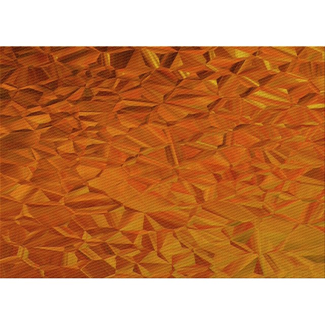 Ahgly Company Tapis d'Intérieur Lavables en Machine Rectangle Transitionnel Néon Orange, 3' x 5'