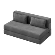Garvee Portable Fold Out Chair Bed, Comfy Floor Sofa Lounge with Pillow, 80" x 60" x 6", Grey